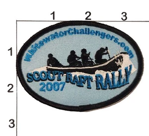 2007 Raft Rally Patch BSA Boy Scouts America Whitewater Rafting Embroidered - Picture 1 of 1