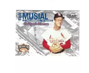 2003 Flair Greats Ballpark Heroes #9 Stan Musical ST LOUIS CARDINALS - Foto 1 di 1