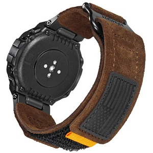 Leather Sports Watch Band for Amazfit T-Rex/T-Rex 2/T-Rex Pro/T-Rex Ultra - Picture 1 of 23