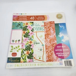 Craft Smith Palm Springs Scrapbook Paper 48 Sheets 12x12 Pre-owned Not Opened - Picture 1 of 8