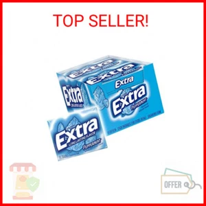 Extra Gum Peppermint Chewing Gum, 15 Pieces (Pack of 10) - Picture 1 of 2