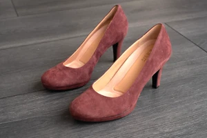 Carvela Kurt Geiger Shoes 5 UK 38 EU Mauve Pink Suede Court Worn Once - Picture 1 of 17