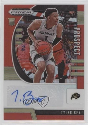 2020 Panini Prizm Draft Picks Prospect Red /199 Tyler Bey #PA-TB Rookie Auto RC - Image 1 of 2