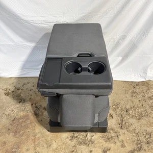 NEW FORD F150 F250 F350 GRAY CREW CAB CLOTH CENTER CONSOLE JUMP SEAT - Picture 1 of 18