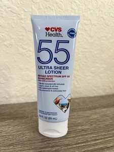 Sunscreen  CVS Health 55 Ultra Sheer Lotion Broad Spectrum SPF 55 - Picture 1 of 5