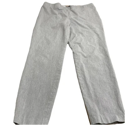 Talbots Size 14 Pull On Pants  Gray Skinny Ankle Crop Super Stretch - Image 1 of 4
