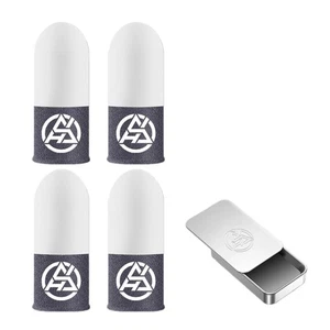 Glowing In The Dark Gaming Finger Sleeves Conductive Fiber For Touch Display - Picture 1 of 8