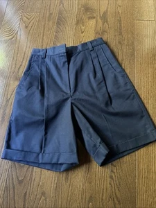 Sue Mills Navy Blue Pleated Shorts Size12 - Picture 1 of 5