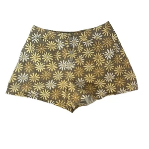 Vintage A Byer 90s Rare Cotton Button Fly High Rise Floral Shorts Sz 5 - Bild 1 von 6