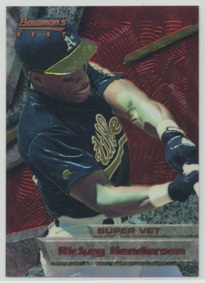 Rickey Henderson 1994 Bowman's Best Baseball Card #4 Oakland Athletics - Image 1 of 2