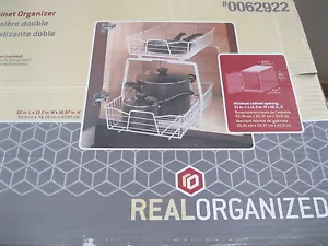 Real Organized Cabniet Pull-out Dual Slide 2 Regale Neu im Karton weiß 15,5 breit 0062922 - Bild 1 von 3
