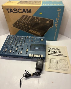 TASCAM PORTASTUDIO 414MKII REGISTRATORE A CASSETTE 4 TRACCE CON CAVO DI ALIMENTAZIONE ORIGINALE E SCATOLA - Foto 1 di 12