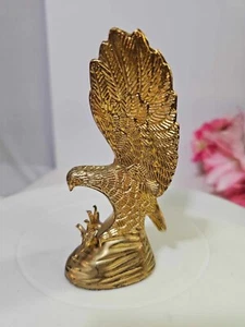 Hampshire 24kt Gold Coated Adler Vogel Skulptur/Figur Briefbeschwerer - LESEN - B10 - Bild 1 von 9