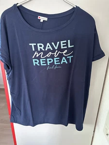 Guterhaltenes Damen Street One Shirt Dunkelblau Gr.44 - Bild 1 von 4