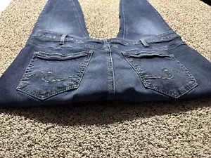 SILVER JEANS SUKI SKINNY DESIGNER JEANS WOMENS SIZE 16 - Picture 1 of 4