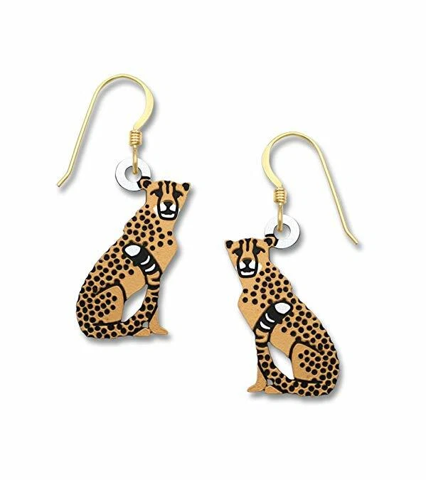 CHEETAH 低过敏性耳环,镀纯银,Sienna Sky 著 — 第 1/1 张图片