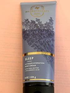 Bath & Body Works Aromatherapy SLEEP LAVENDER & VANILLA Body Cream 8oz New - Picture 1 of 3