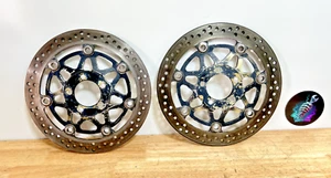 1998-1999 Kawasaki Ninja ZX 9R Front Brake Rotors Disks Pair 41080-1437 - Picture 1 of 24