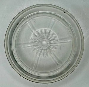 Vintage 1930s Federal Glass Depression Style Clear Glass Coaster Ashtray 3 ¼" - Picture 1 of 9