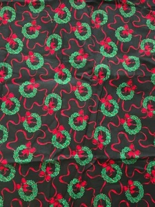 Weihnachtskranz Stoff 3/4 Yards plus 42"W - Bild 1 von 3