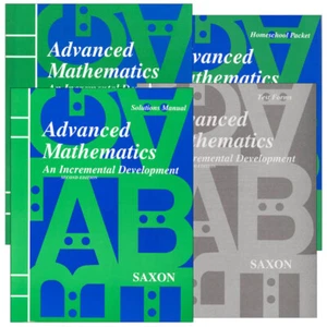 Saxon Math Advanced Math Homeschool Kit w/ Solutions Manual 2nd Edition - Imagen 1 de 1