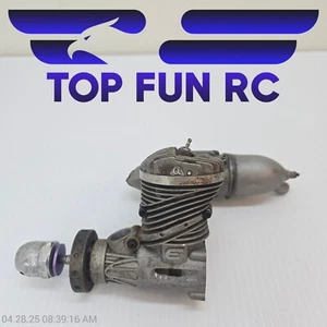 Evolution RC 2-Stroke Alpha Nitro Engine FOR PARTS w/ Spinner & Muffler - Picture 1 of 5