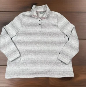 Natural Selections 1/4 Snap up Pullover Sweater Sweatshirt Womens Size XL - Picture 1 of 13