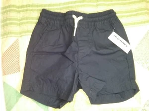 Old Navy Boy's 12 -18 Mo. Shorts, Blue, Elastic Waist, Drawstring, 100% Cotton - Picture 1 of 3