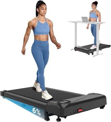 Walking Pad Treadmill Under Desk Exercise Machine . Remote & LED Display (2.5HP) - Image 1 of 4