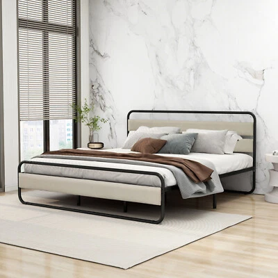 Cabecero Cama Plataforma Cabecero Moderno Tamaño Queen: Comodidad y Estabilidad, Calidad Dormir Foto 1 de 4