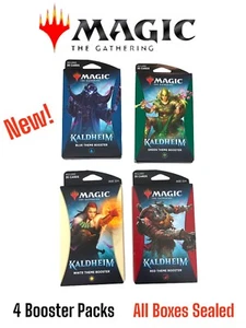 Magic The Gathering Kaldheim 4 cartas Booster Pack selladas - ¡Nuevo! - Imagen 1 de 2