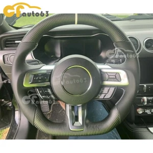 Volante de personalización de fibra de carbono mate para Ford Mustang GT 2015-2023 - Imagen 1 de 18