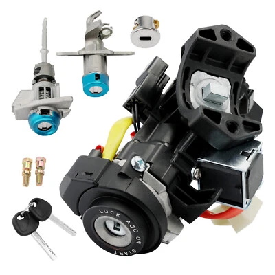 Ignition Lock Cylinder Switch & Cylinder Housing w/ Key For 15-19 Hyundai Sonata - Image 1 of 4
