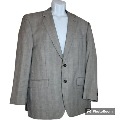 Chaqueta de Traje Ralph Lauren, Hombre 42R Estampado Cuadrado Cuadrado Blanco y Negro, Usada en Excelente Condición Foto 1 de 4