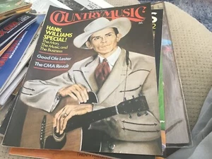 Revista de música country marzo 1975 portada Hank Williams - Imagen 1 de 1