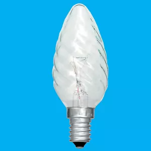 8x 40W Clear Twisted Candle SES E14 Small Edison Screw Light Bulb Lamp - Picture 1 of 1