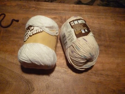 lot of 2: Lily Sugar'n Cream Cotton Cone Yarn, 14 oz, White and Ombre. c4 - Image 1 of 4