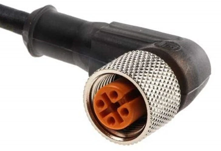 1 x Conector en ángulo hembra Lumberg Automation M12 2m para usar con sensor Foto 1 de 1