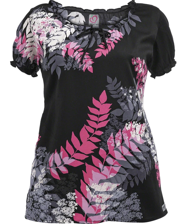 Blusa Médica Estampada de Peaches Passion for Petals para Mujer 4255 PSPL XS Foto 1 de 1