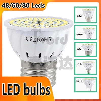 48/ 60/ 80Leds LED Plant Grow Light Bulb Greenhouse Indoor Veg Flower Plant Lamp - Image 1 of 4