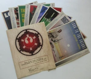 Póster postal de propaganda 8 x 10 firmado por Russell Walks de Star Wars Lucasfilm - Imagen 1 de 12