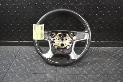 2015 - 2020 GMC Yukon Black Leather Heated Steering Wheel (Cruise Audio) - Image 1 of 3