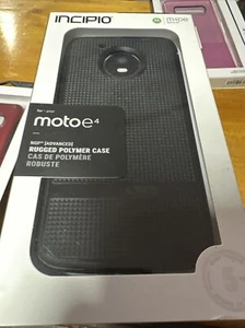 ๐ Incipio Rugged Polymer Case - Motoe4 BLACK - Picture 1 of 1
