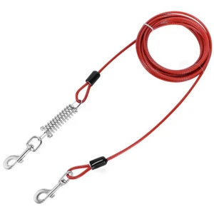 Dog Runner Yard Dog Training Leash Dog Runner Cable Dog Tie Out Cable - Picture 1 of 11