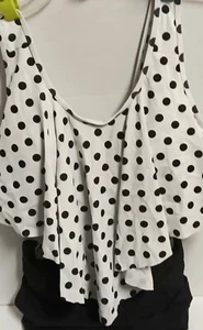 Marinavida Women’s 2-Piece Swimsuit Black/White Polkadot Sz XXXL NWT - Picture 1 of 9
