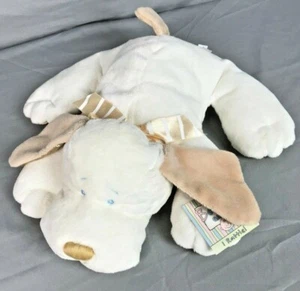 Ganz Baby Flatjack Tan Puppy Dog Rattle stuffed animal plush BG494 satin paws ea - Picture 1 of 3
