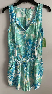 Lilly Pulitzer Tybee Sleeveless Romper Resort White In a Pinch Size XS NWT - Picture 1 of 4