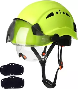 Safety Helmet with Build-in Visor Bluetooth Ear Muffs Hard Hat with Visor Adj... - Picture 1 of 7