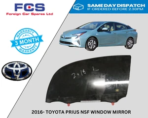 GENUINE 2016 TOYOTA PRIUS NSF WINDOW GLASS - Picture 1 of 5