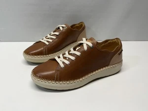 Pikolinos Mesina Damen Cognac Leder Sneaker bequeme Schuhe Gr. 39 - Bild 1 von 17